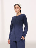 Zhen Blue Active Zipper Jacket