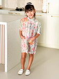 Mini Corsage Floral Pocket Dress