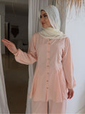 Zimmy Pink Bowknots Texture Shirt