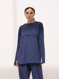 Onyx Blue Active Zipper Flap Shirt