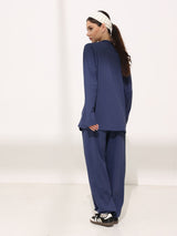 Onyx Blue Active Zipper Flap Shirt