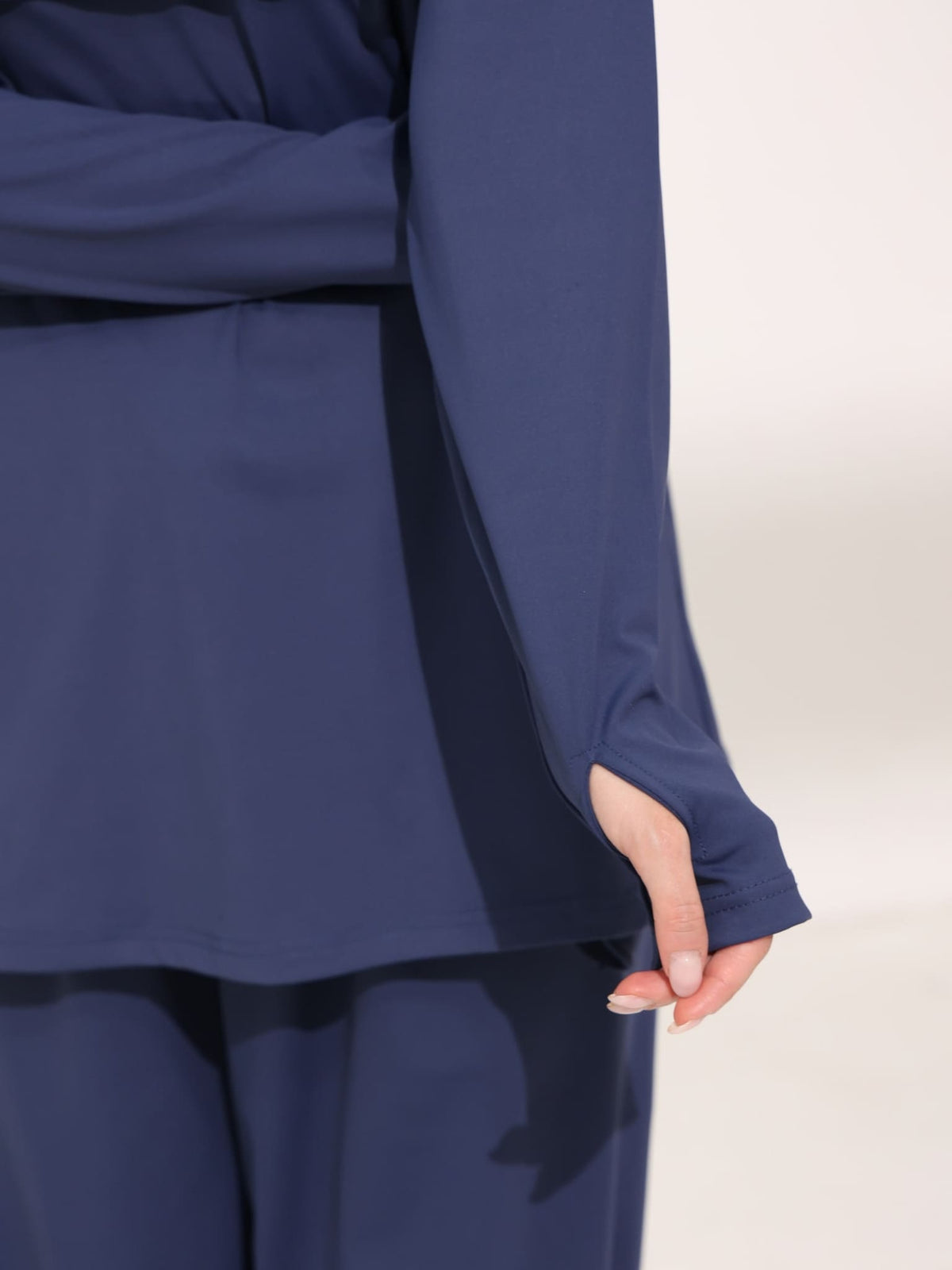 Onyx Blue Active Zipper Flap Shirt