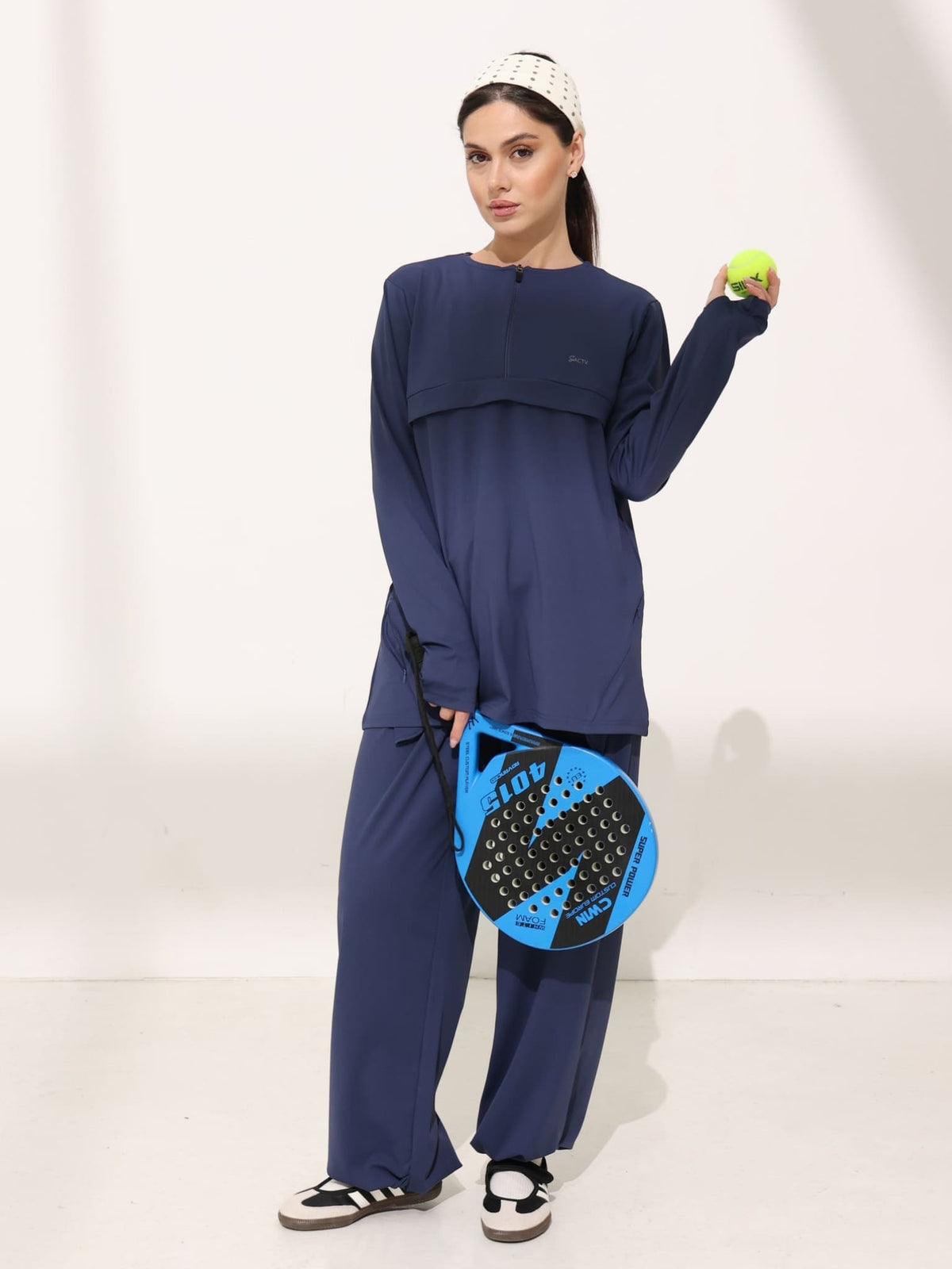 Onyx Blue Active Zipper Flap Shirt