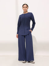 Arlo Blue Active Wide Leg Pants