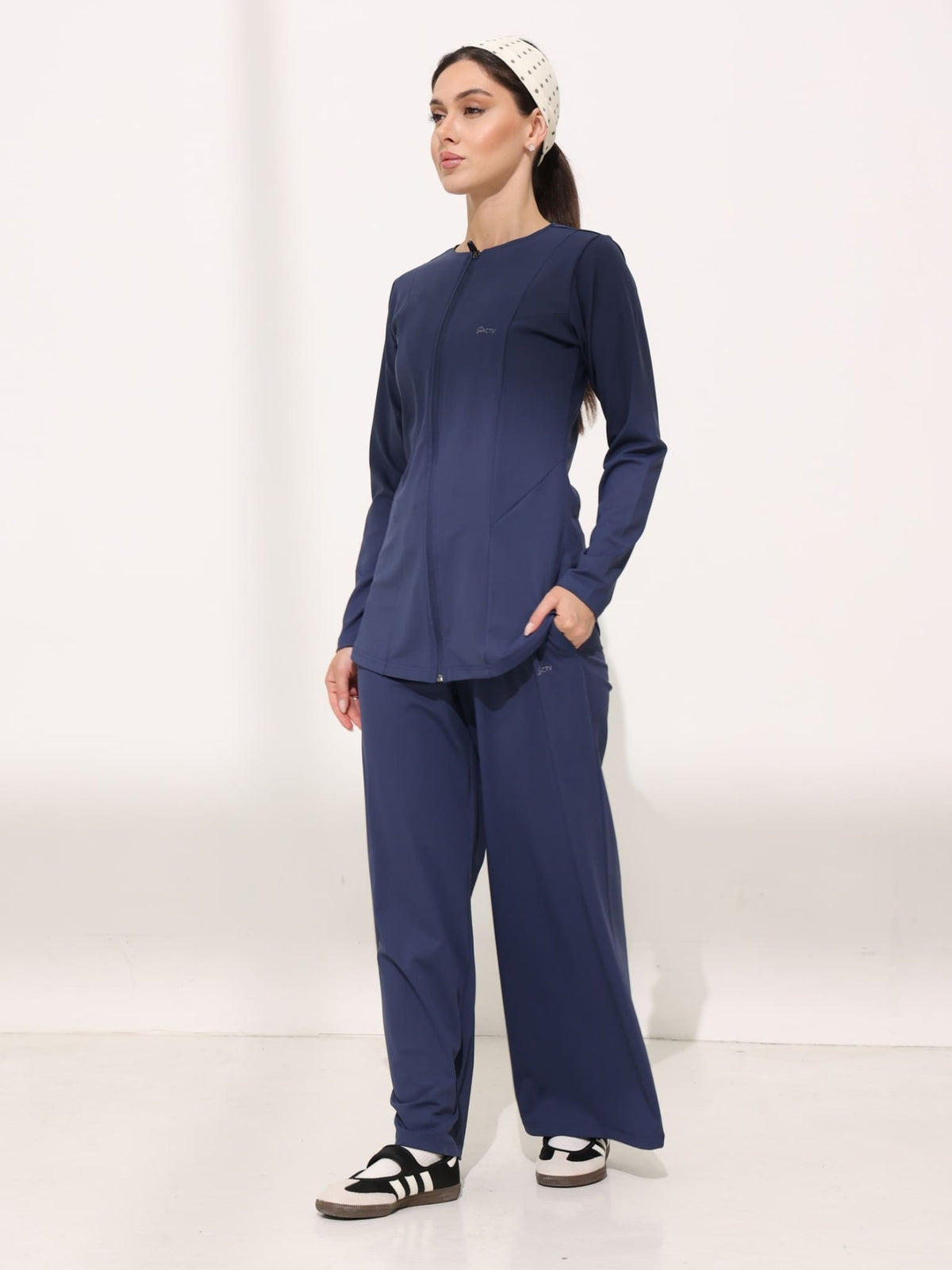 Arlo Blue Active Wide Leg Pants