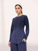 Zhen Blue Active Zipper Jacket