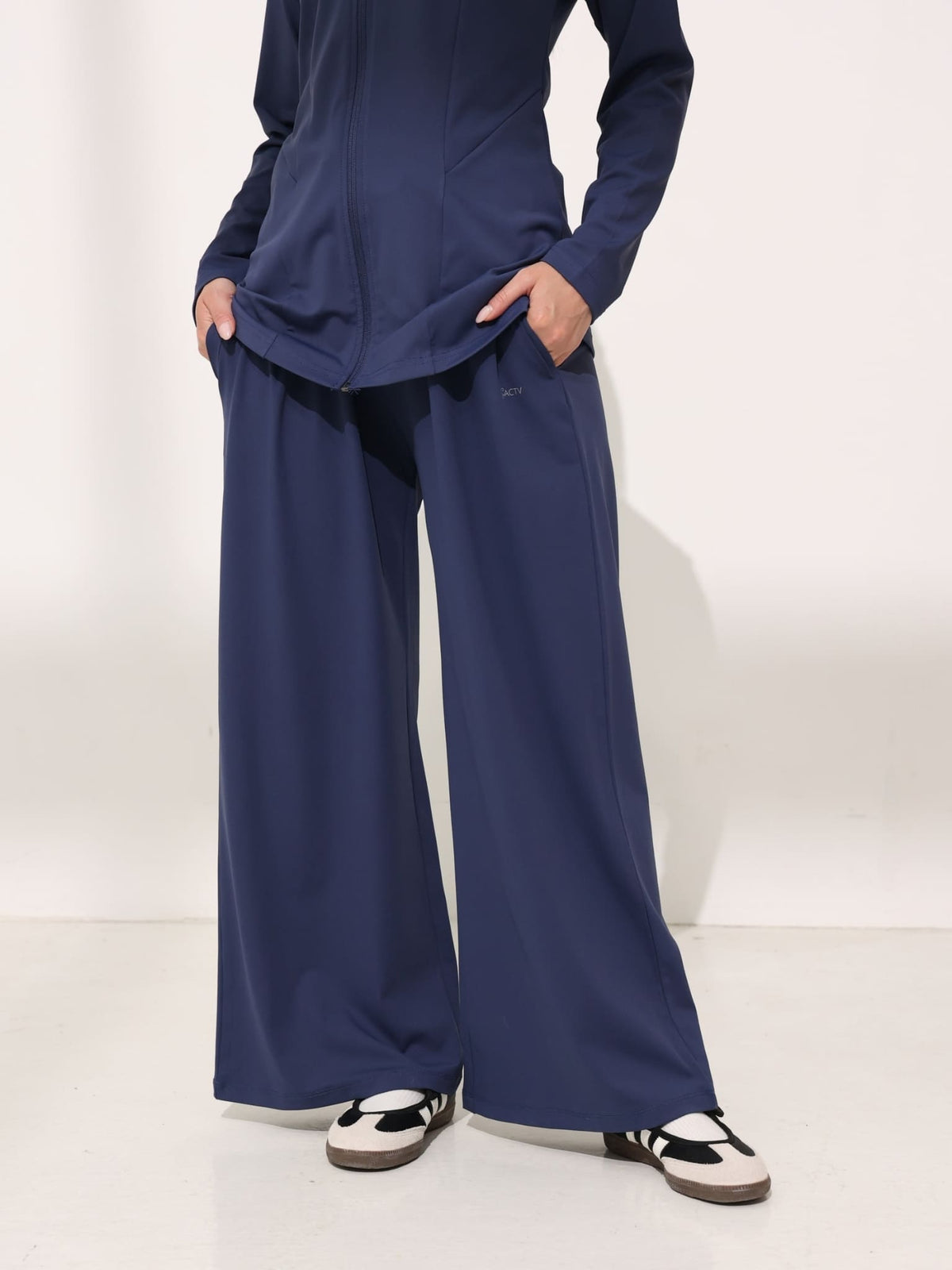 Arlo Blue Active Wide Leg Pants