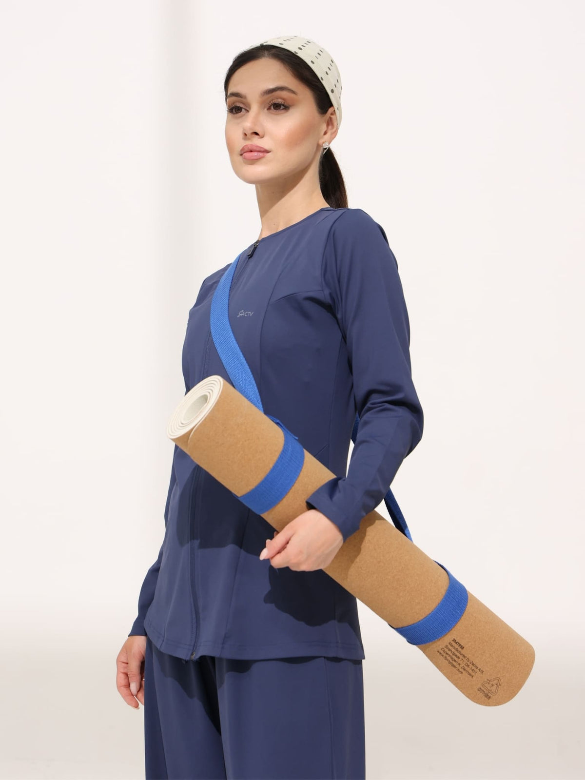Zhen Blue Active Zipper Jacket