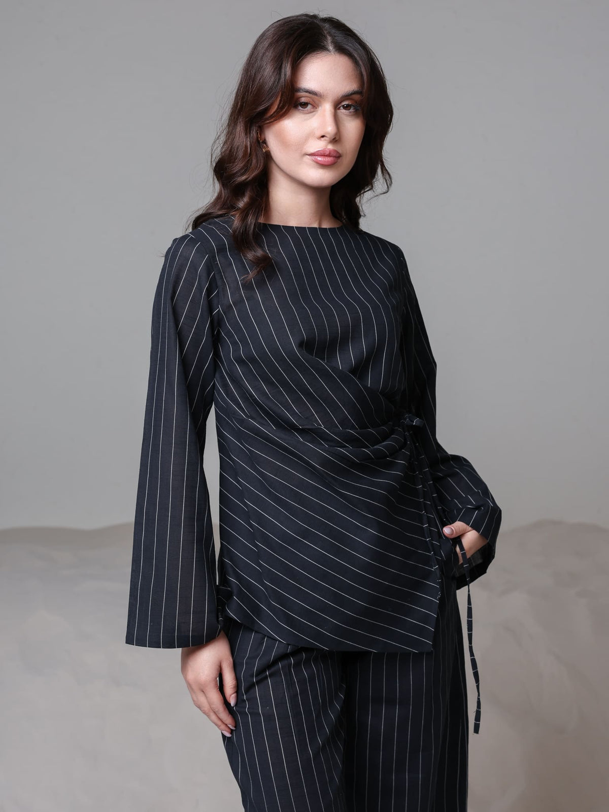 Frieda Wrap Stripe Co Ord Set