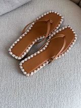 Stitched Brown Sandal