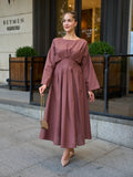 Neron Dusty Rose Pleated Dress