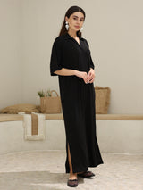 Zienna Black Shirt Dress