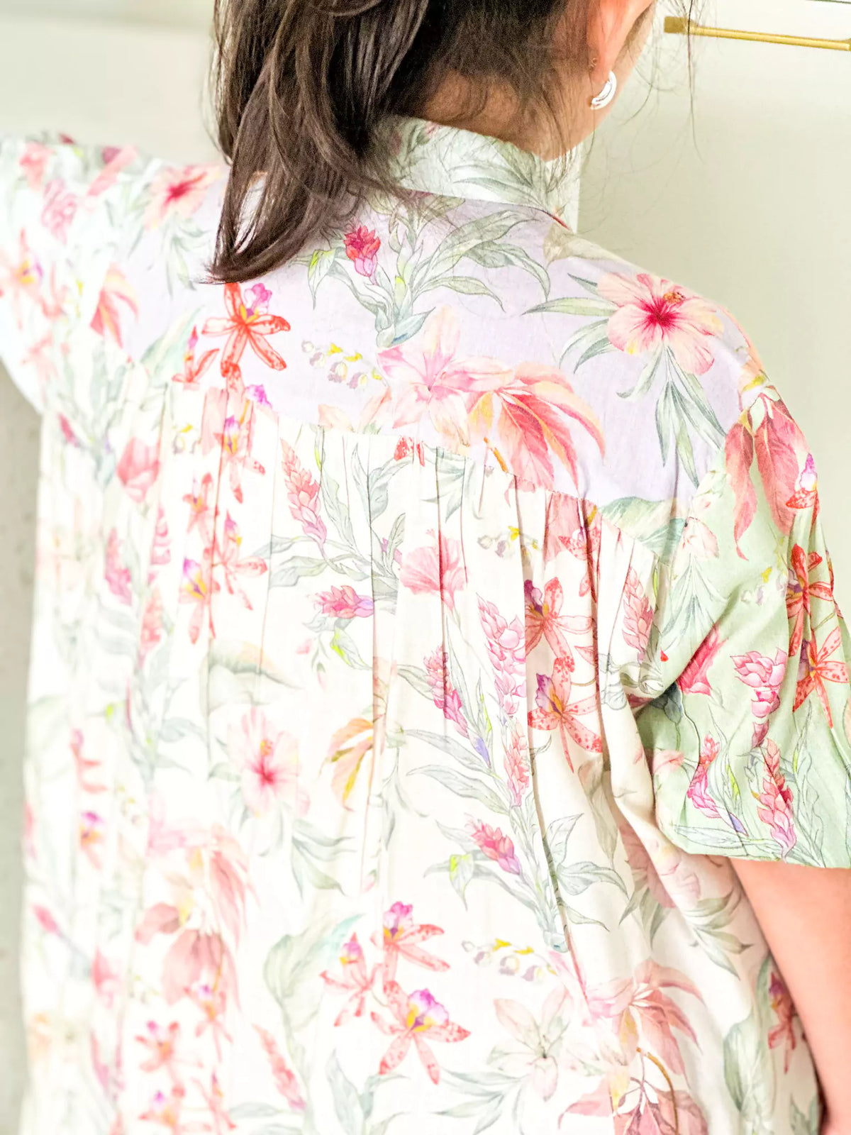 Mini Corsage Floral Pocket Dress