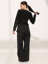 Zhen Black Active Zipper Jacket