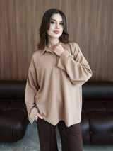 Drift Camel Brown Soft Sweat Polo
