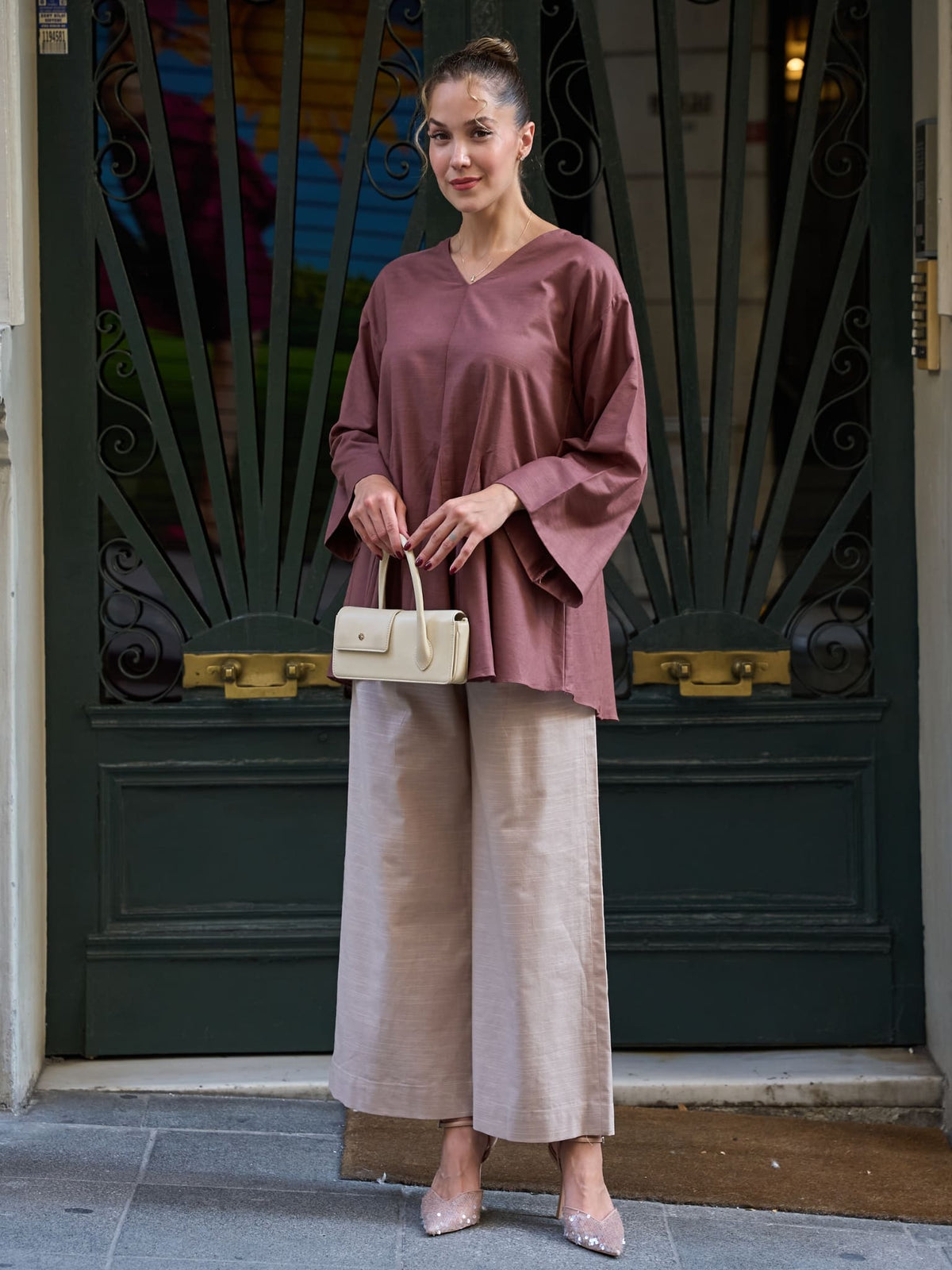 Carlsy Dusty Rose Gore Shirt