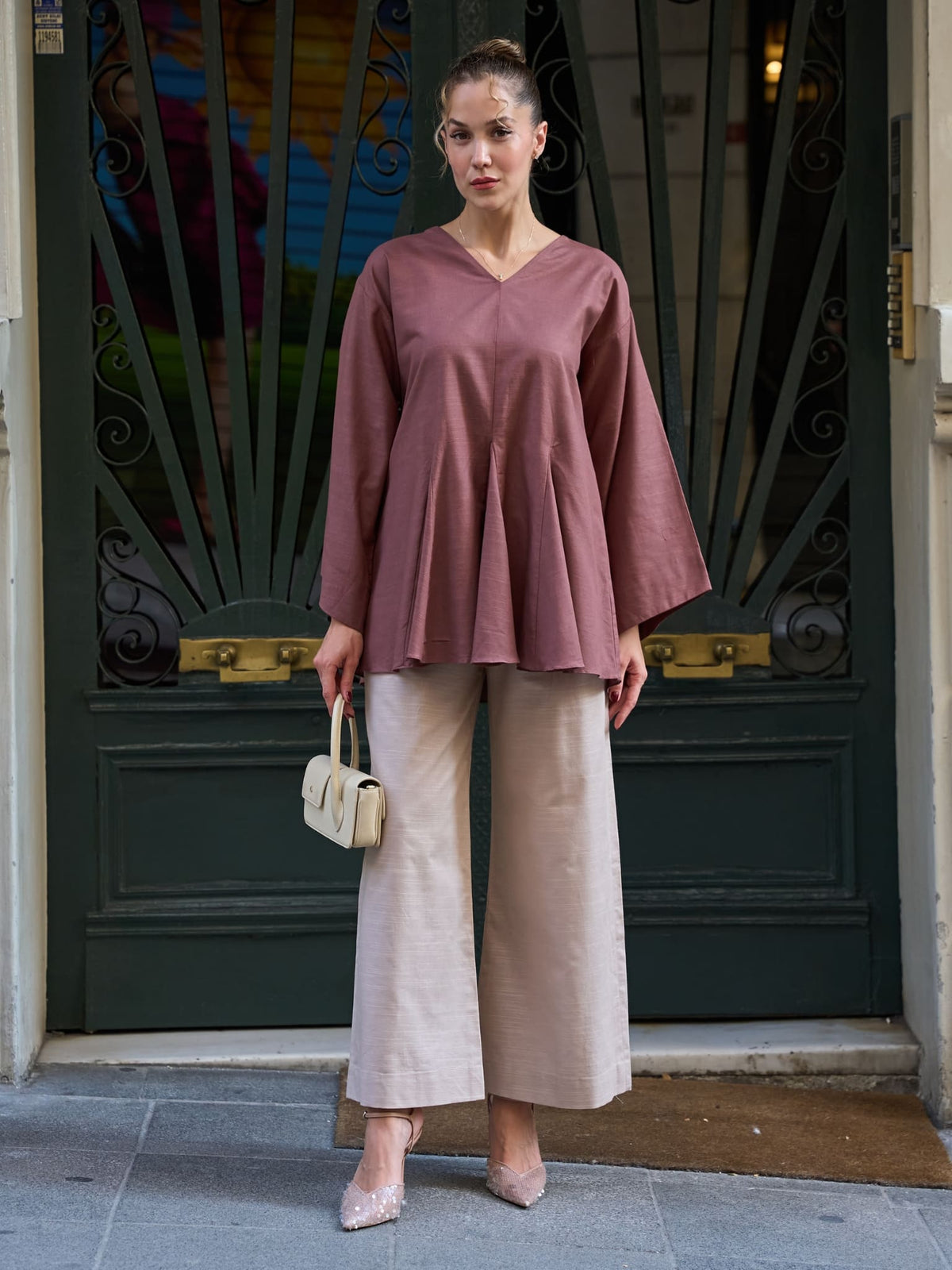 Carlsy Dusty Rose Gore Shirt