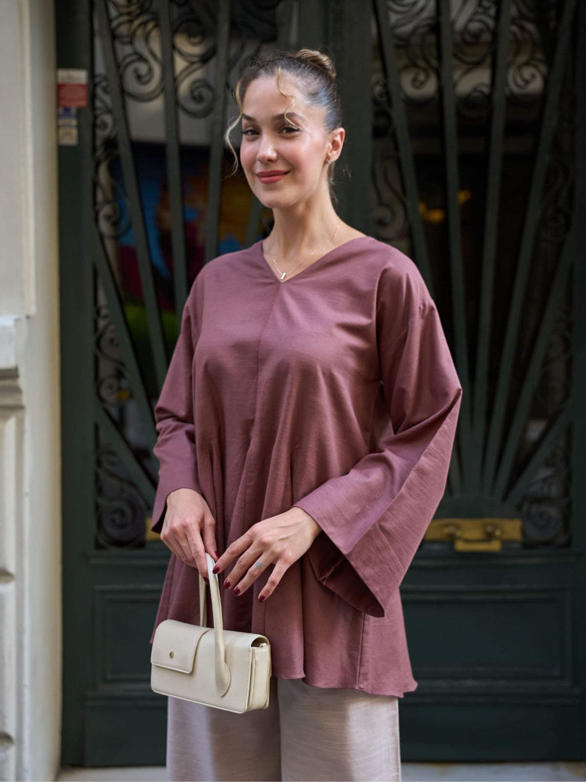 Carlsy Dusty Rose Gore Shirt
