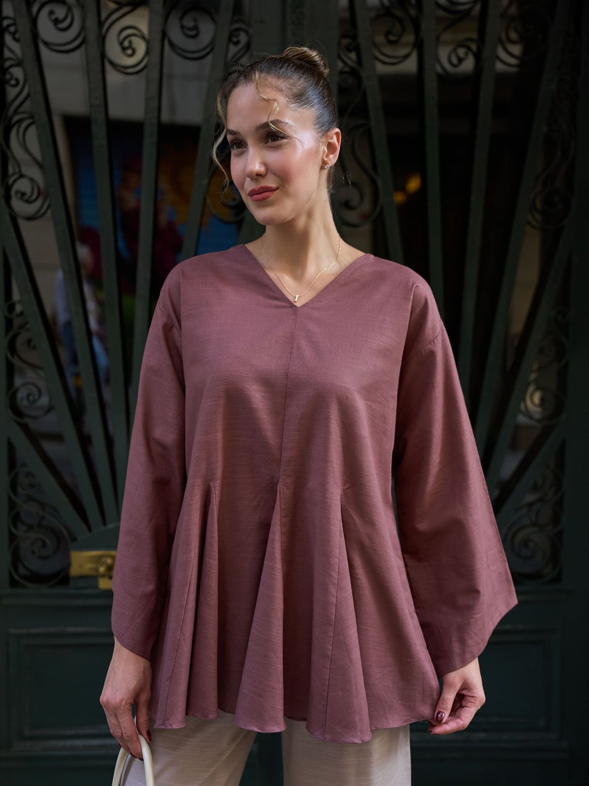 Carlsy Dusty Rose Gore Shirt