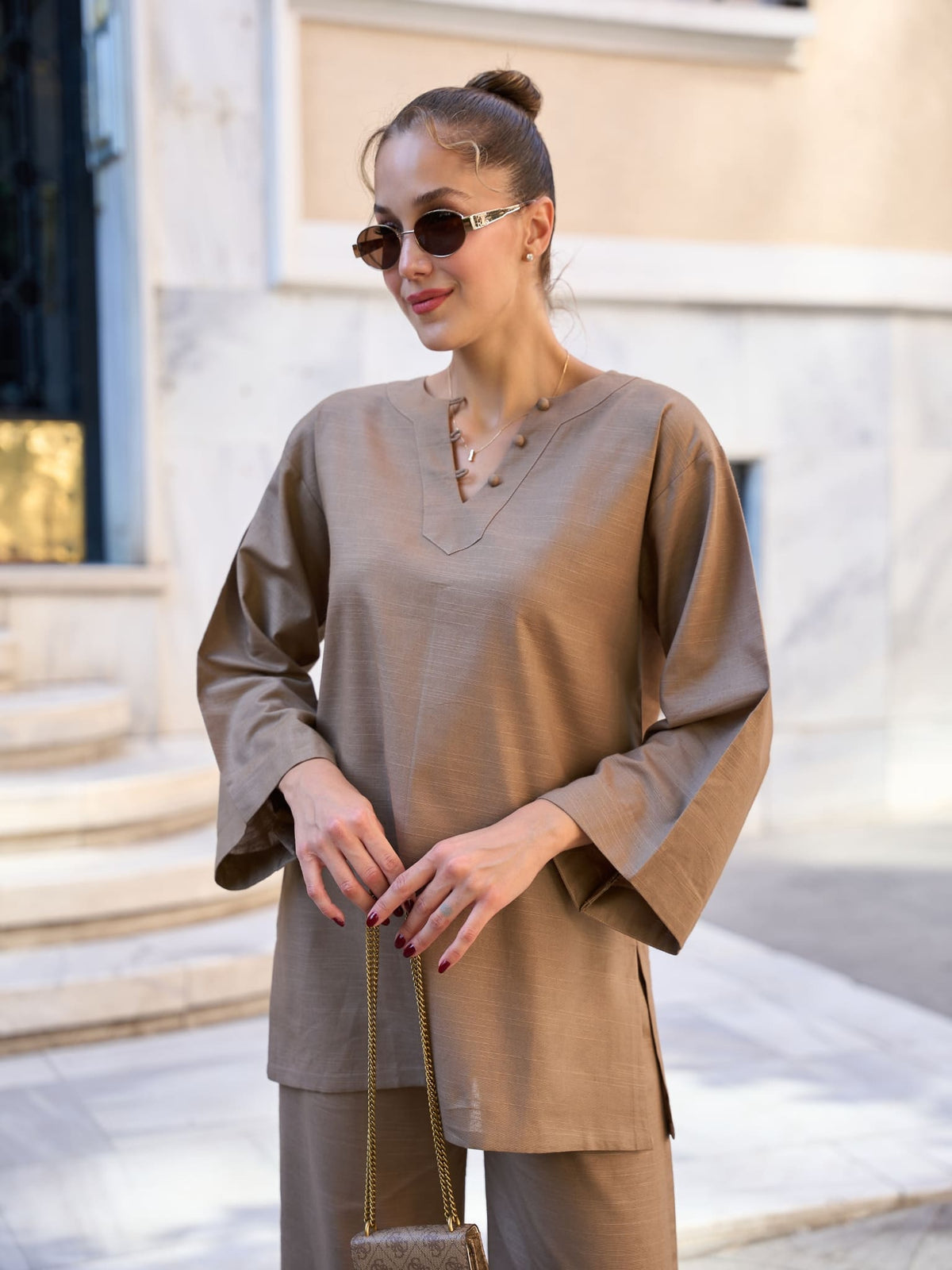 Frinny Olive Loop Shirt