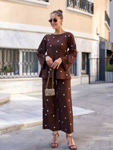 Ricci Polka Brown Shirt