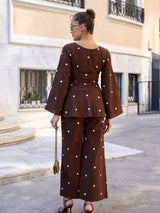 Ricci Polka Brown Pants