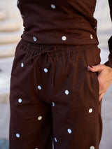 Ricci Polka Brown Shirt