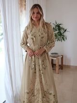 Soren Green Lace Long Dress