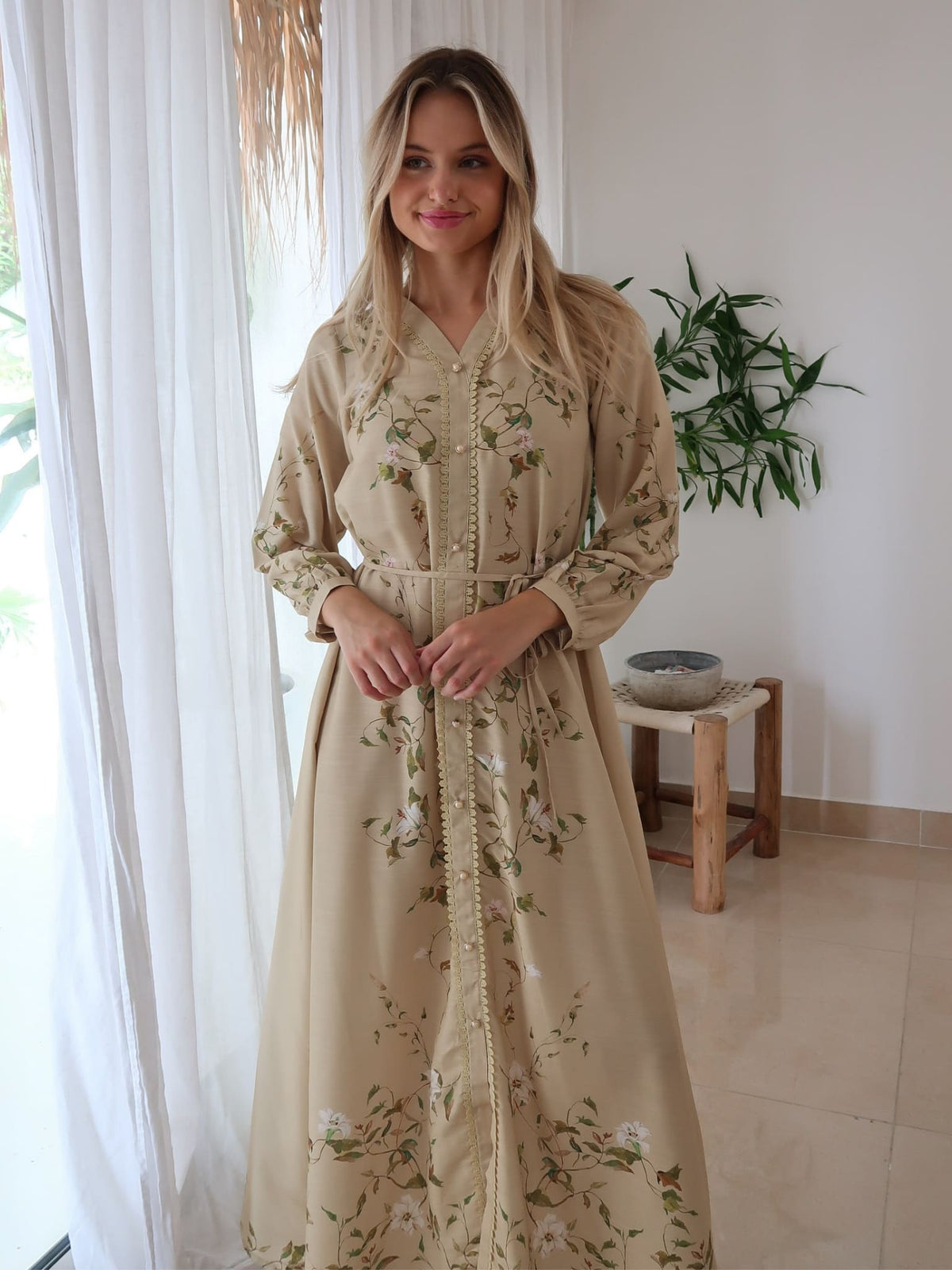 Soren Green Lace Long Dress