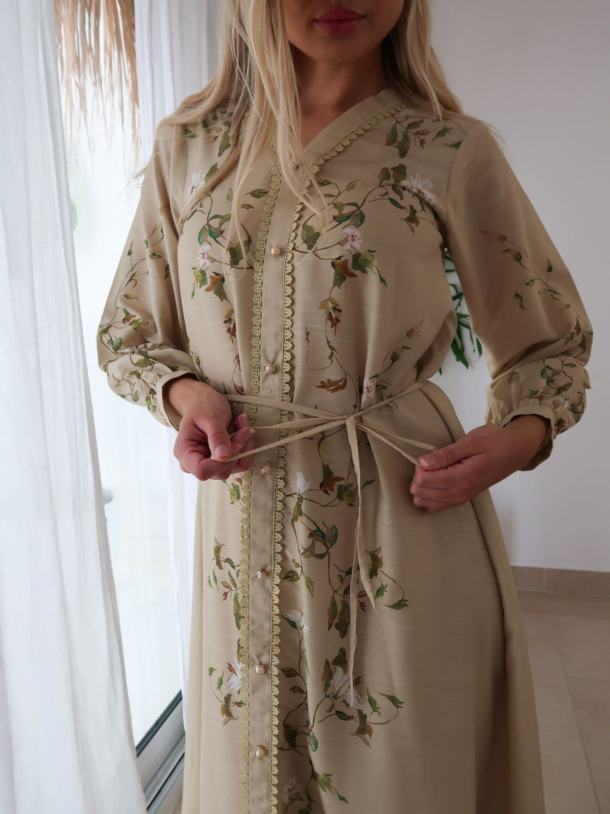 Soren Green Lace Long Dress