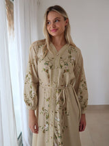 Soren Green Lace Long Dress