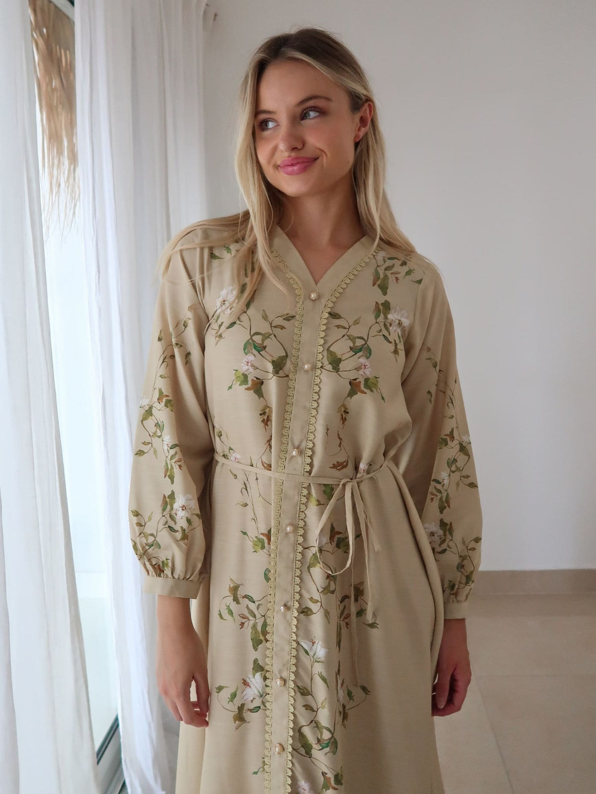 Soren Green Lace Long Dress