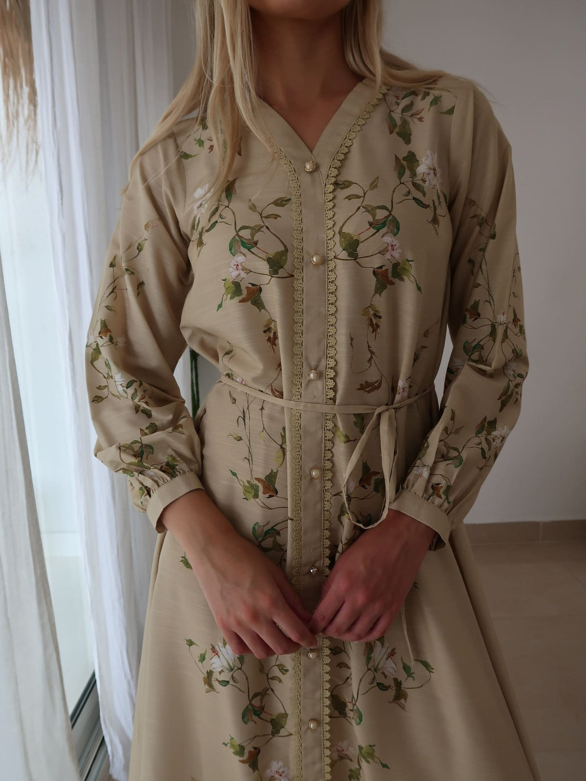 Soren Green Lace Long Dress