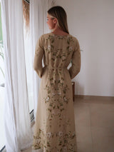 Soren Green Lace Long Dress