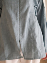 Friuli Blue Pleated Summer Shirt
