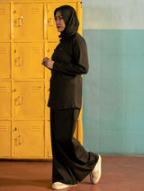 Zhen Black Active Zipper Jacket