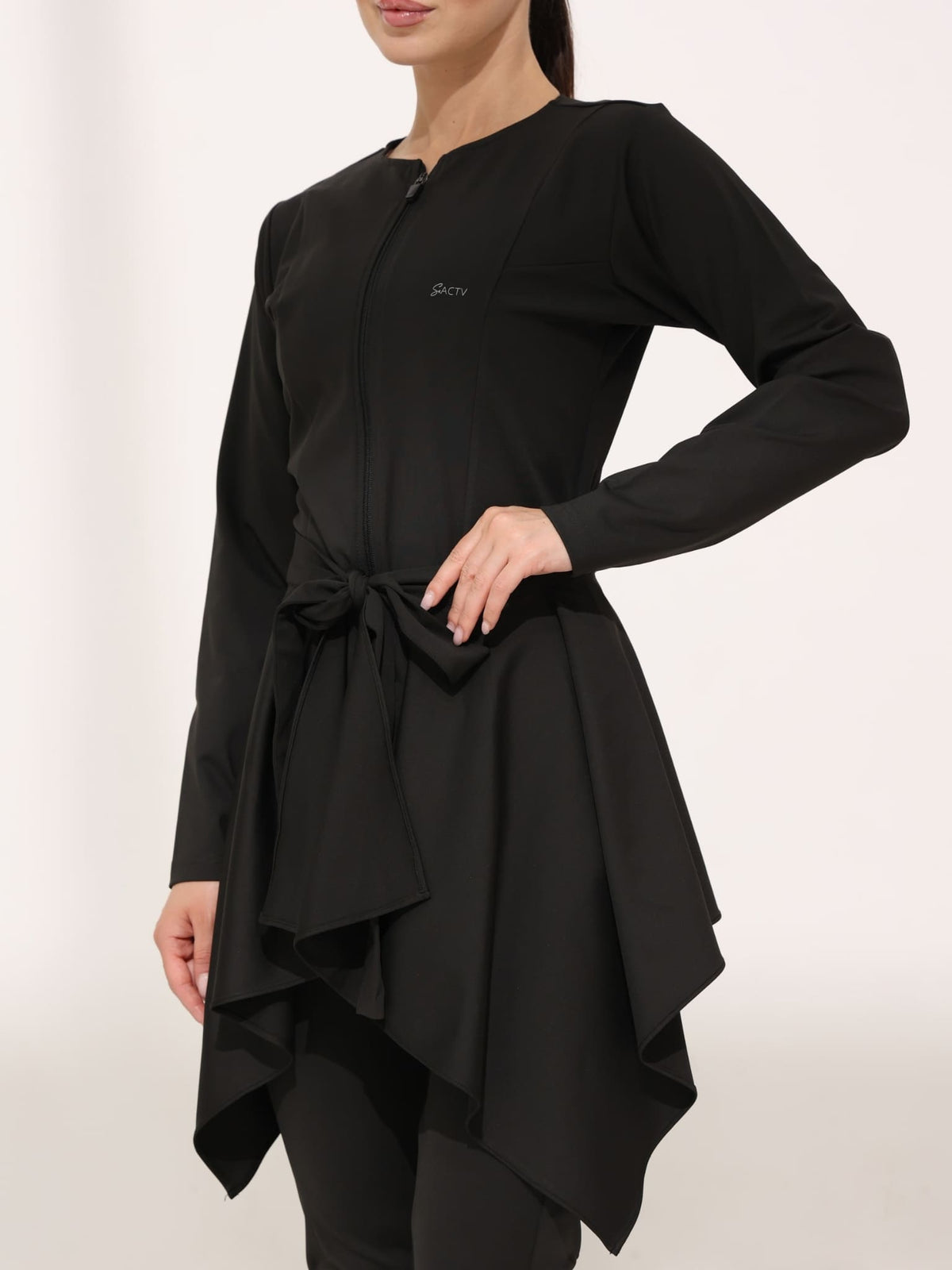 Zion Black Waist Cover Up