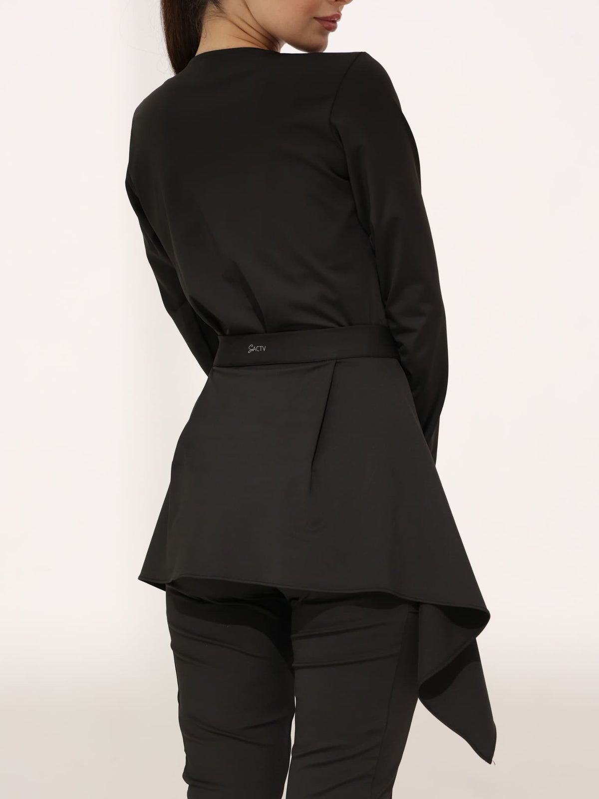 Zion Black Waist Cover Up