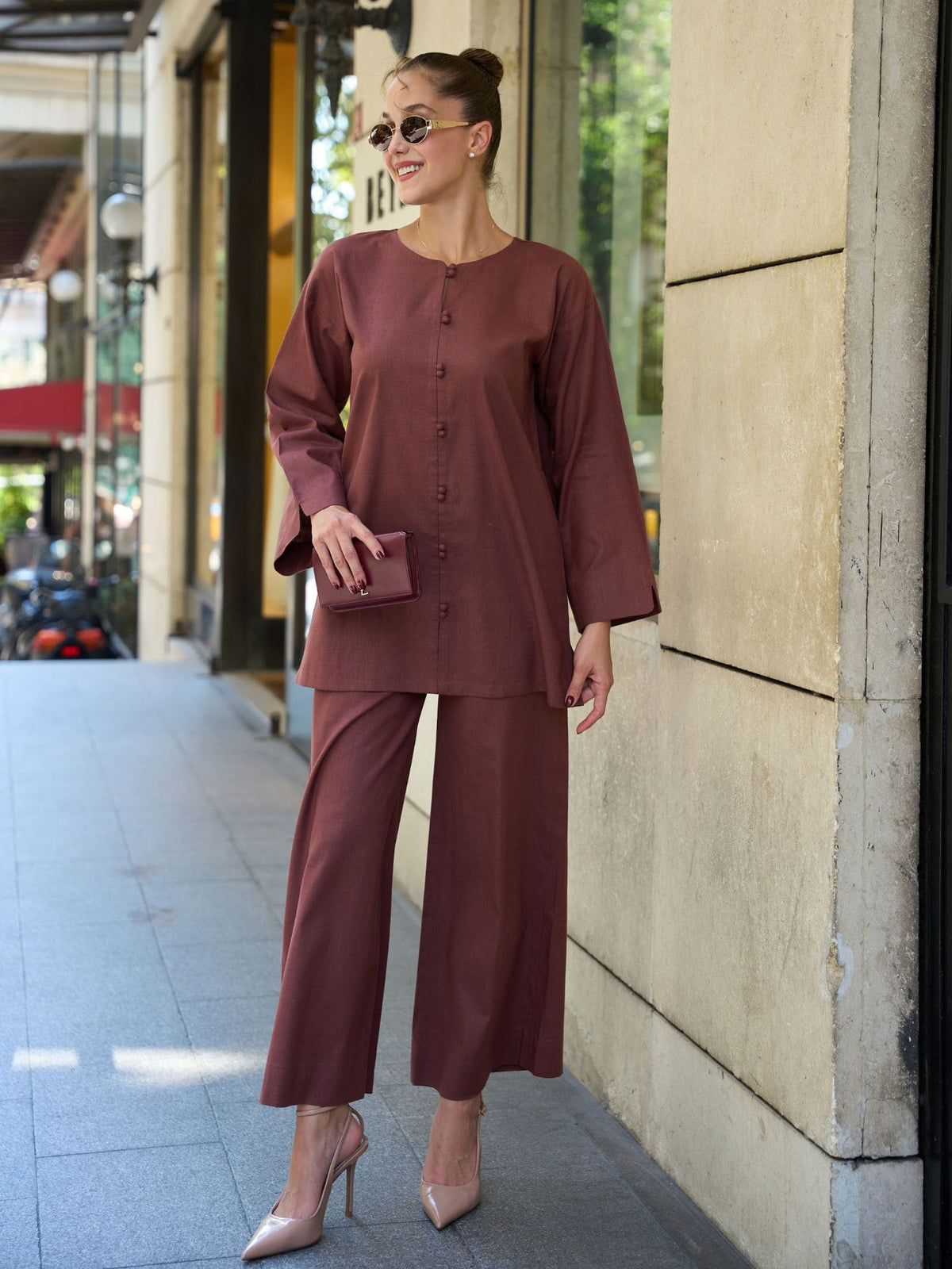 Nerissa Twin Button Closure Shirt