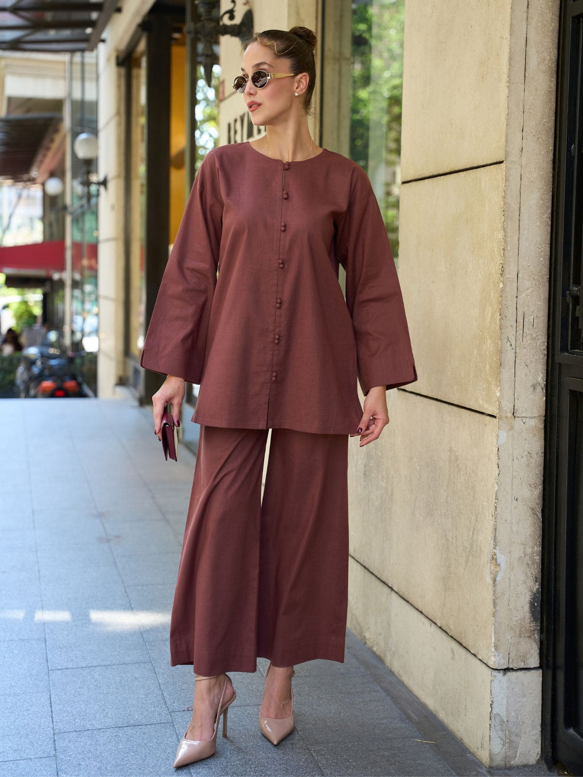 Nerissa Twin Button Closure Shirt