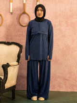 Onyx Blue Active Zipper Flap Shirt