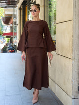Kristy Tapered Slit Skirt
