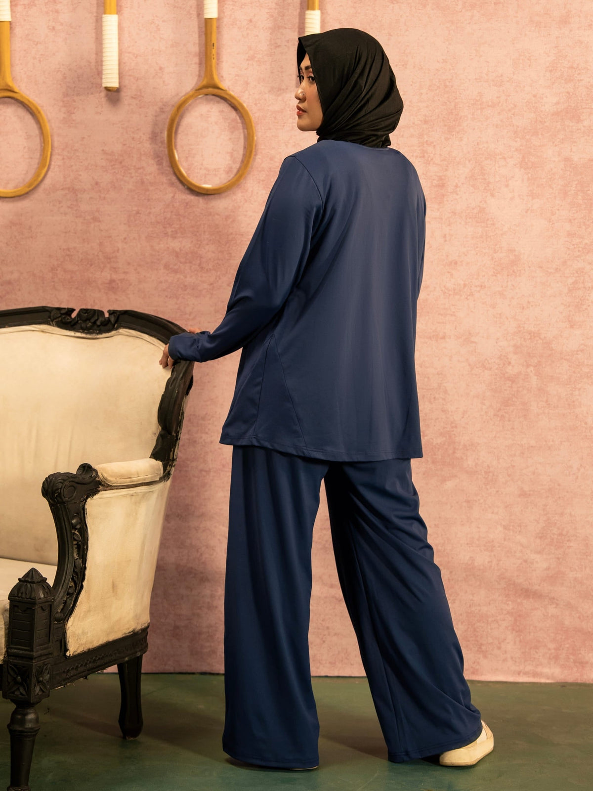 Arlo Blue Active Wide Leg Pants