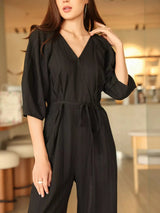 Ayla Crush Black Jumpsuit