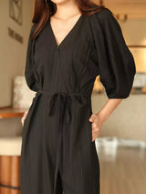 Ayla Crush Black Jumpsuit