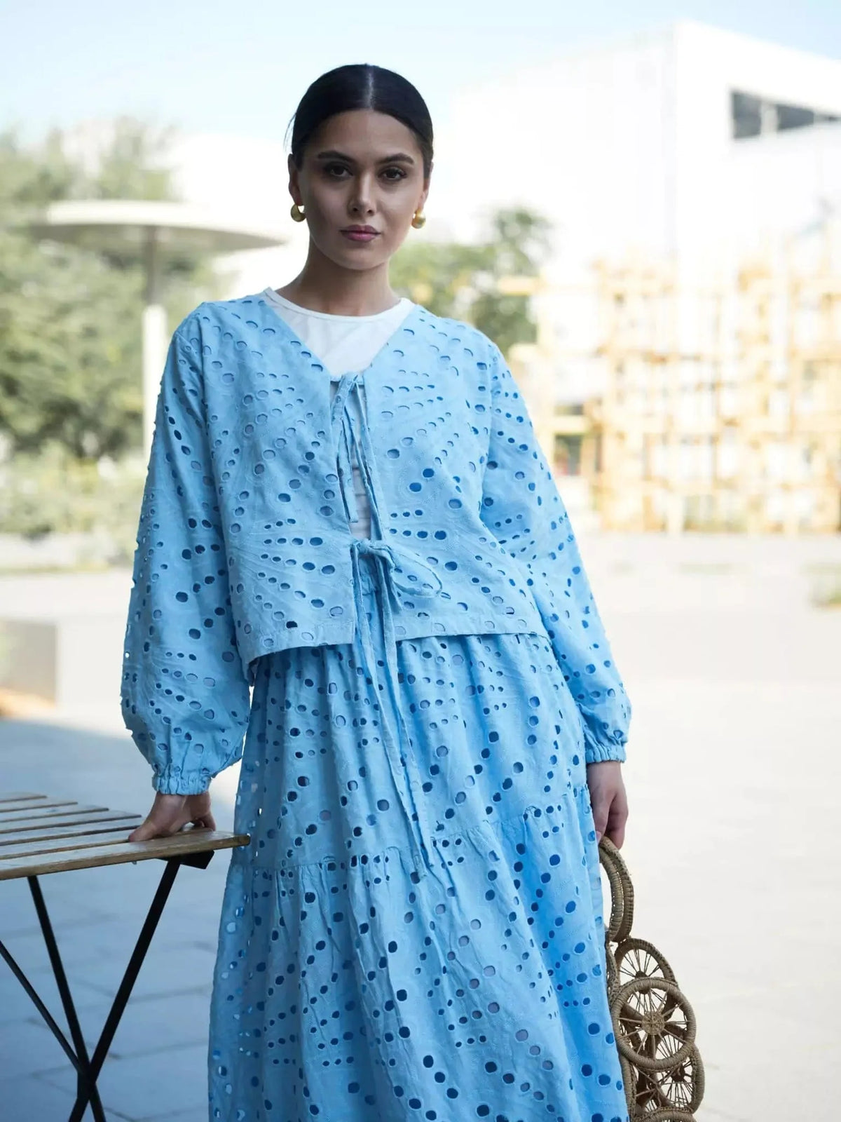 Leia Cut Work Skirt
