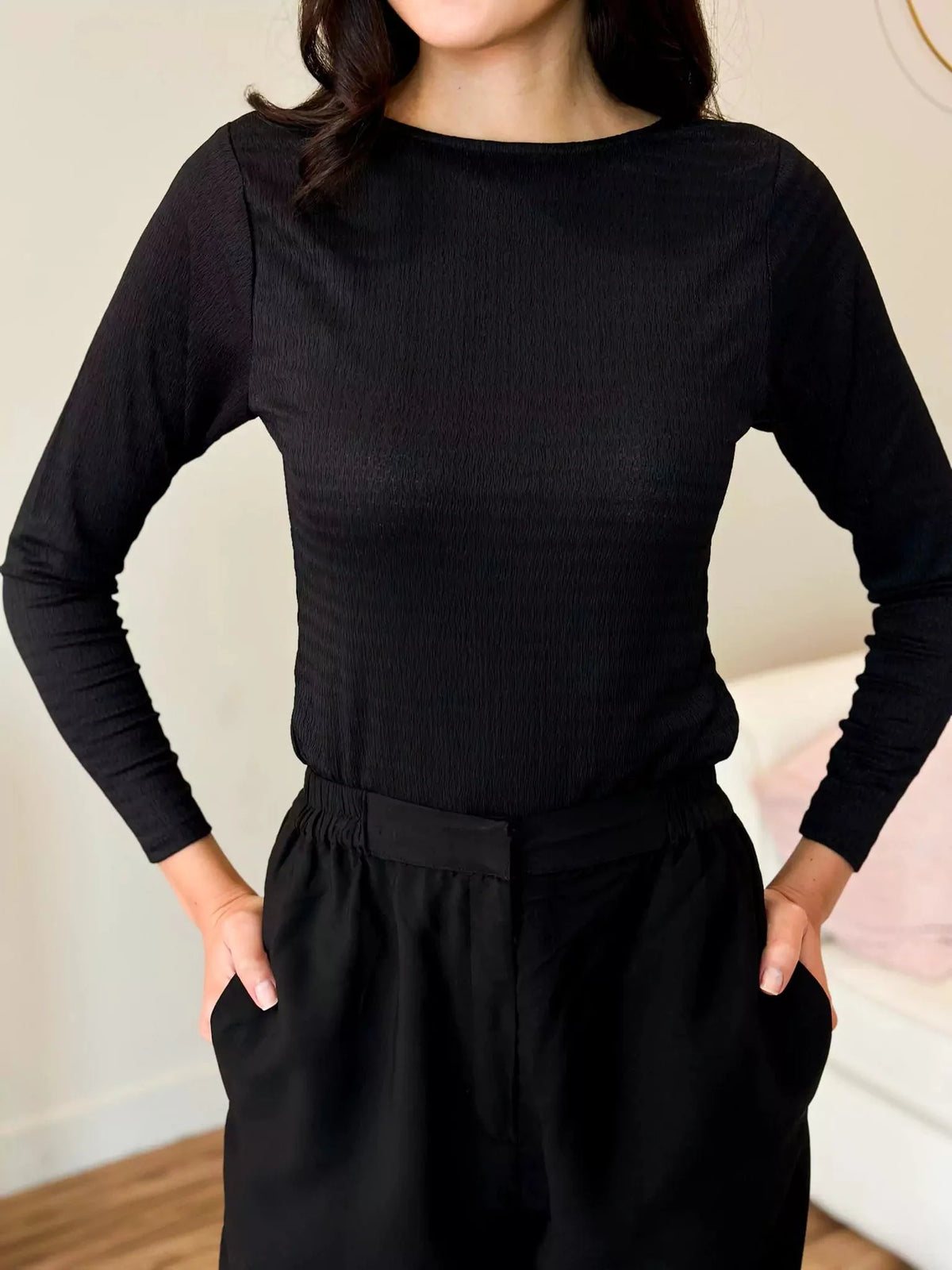 Black Bodysuit Shirt